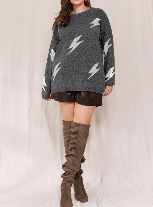 Lightning Bolt Knit Sweater